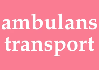 Synonym ambulanstransport