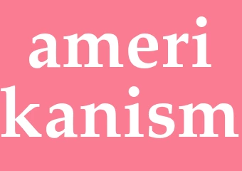 Synonym amerikanism