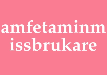 Synonym amfetaminmissbrukare
