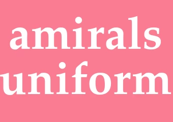Synonym amiralsuniform