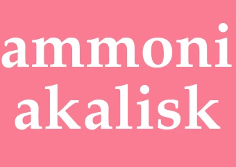 Synonym ammoniakalisk