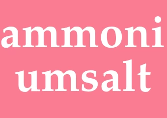 Synonym ammoniumsalt