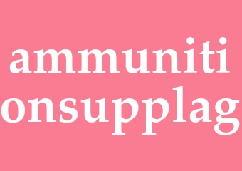 Synonym ammunitionsupplag