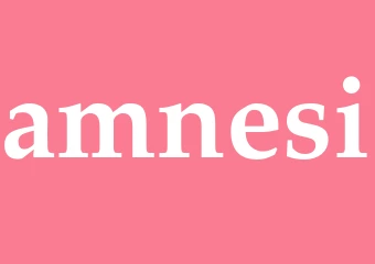 Synonym amnesi