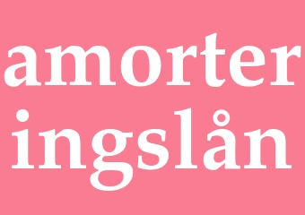 Synonym amorteringslån