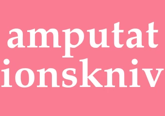 Synonym amputationskniv