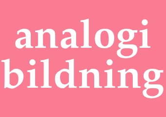 Synonym analogibildning