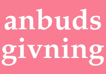 Synonym anbudsgivning