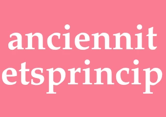 Synonym anciennitetsprincip