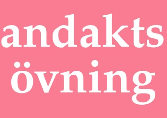 Synonym andaktsövning