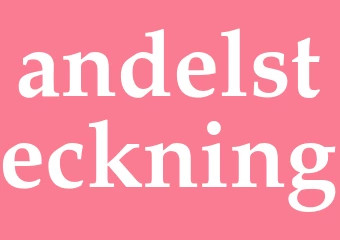 Synonym andelsteckning