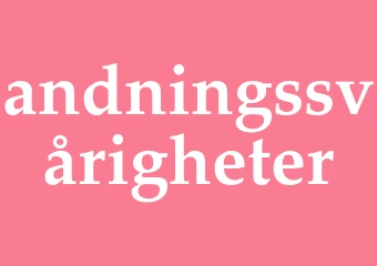 Synonym andningssvårigheter