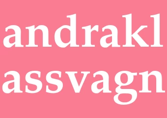 Synonym andraklassvagn