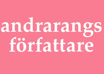 Synonym andrarangsförfattare