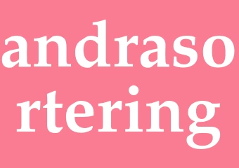 Synonym andrasortering