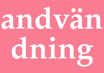 Synonym andvändning