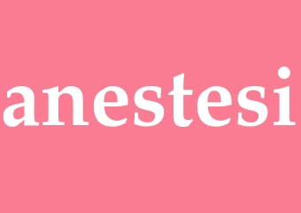 Synonym anestesi