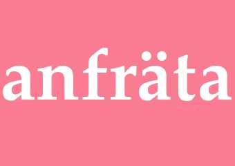 Synonym anfräta