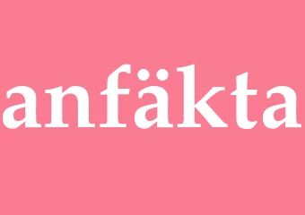 Synonym anfäkta