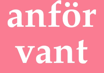 Synonym anförvant