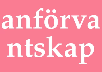 Synonym anförvantskap