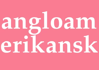 Synonym angloamerikansk