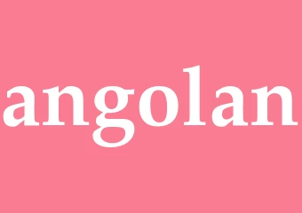 Synonym angolan