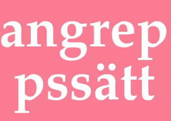 Synonym angreppssätt