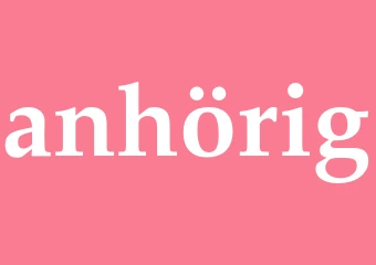 Synonym anhörig