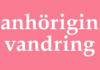 Synonym anhöriginvandring