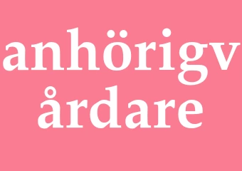Synonym anhörigvårdare
