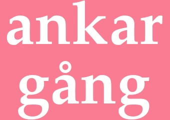 Synonym ankargång