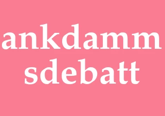 Synonym ankdammsdebatt