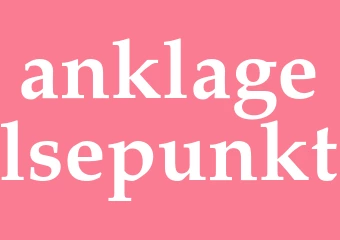 Synonym anklagelsepunkt