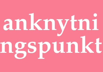 Synonym anknytningspunkt
