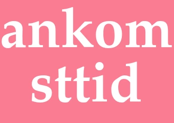 Synonym ankomsttid