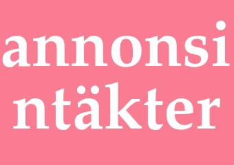Synonym annonsintäkter