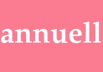 Synonym annuell