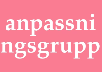 Synonym anpassningsgrupp