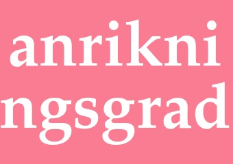 Synonym anrikningsgrad