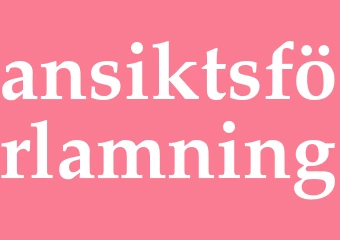 Synonym ansiktsförlamning