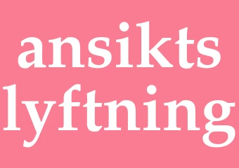 Synonym ansiktslyftning