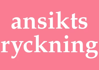 Synonym ansiktsryckning