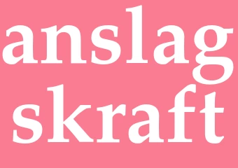 Synonym anslagskraft