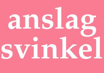 Synonym anslagsvinkel