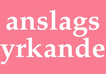 Synonym anslagsyrkande