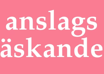 Synonym anslagsäskande