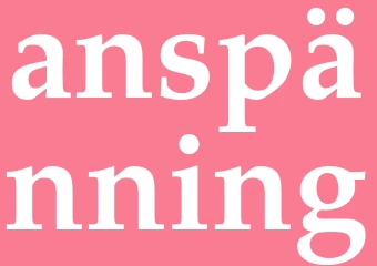 Synonym anspänning