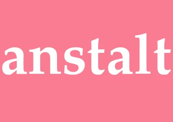 Synonym anstalt