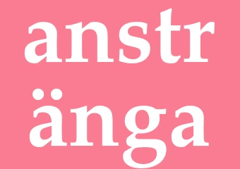 Synonym anstränga
